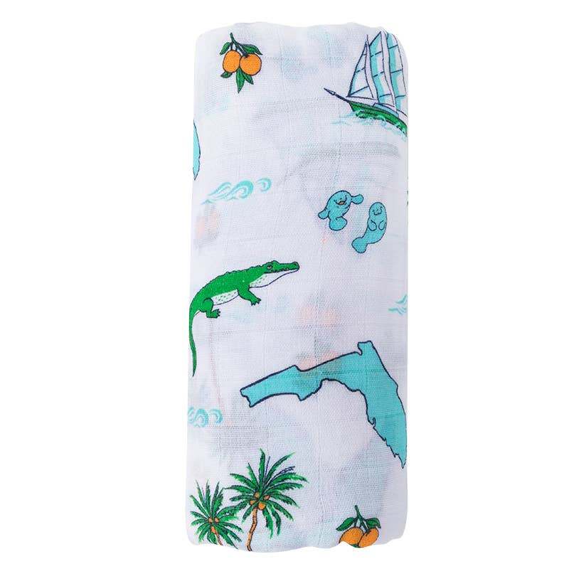 Florida Swaddle Blanket (Unisex) close