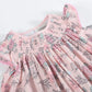 Pink Rose Smocked Bishop Dress
