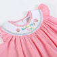 Pink Birthday Girl Smocked