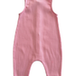 Pink / Organic Ribbed Bay Jumpsuit (Baby - Kids)