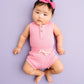 Passion Pink Ribbed Tank Set