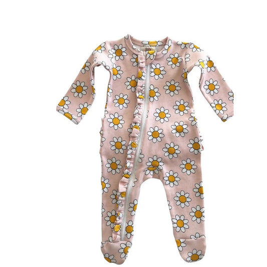 Daisy Ruffle Zip Sleeper