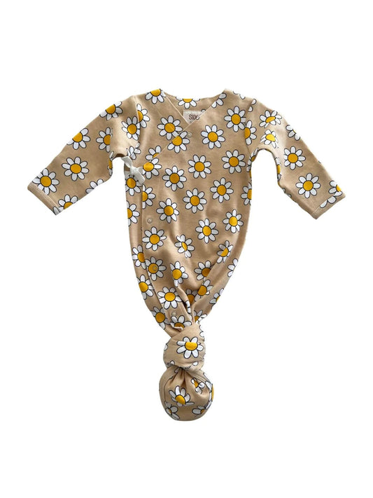 Daisy Pop Biscotti / Organic Kimono Knot Gown