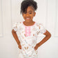 Ruffle Short Sleeve Lounge Set - Dance