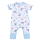 Catch Some Waves Blue Printed S/S Playsuit