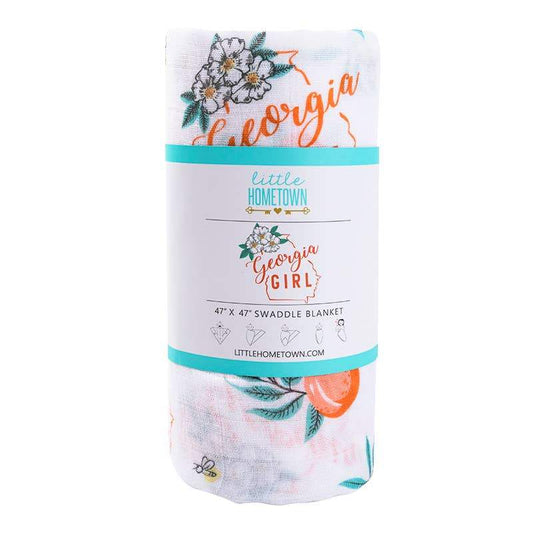Georgia Girl Baby Swaddle Blanket