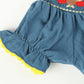 Cobalt Blue Turkey Smocked Bubble Romper