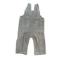 Grey Corduroy Solid Color Baby Jumpsuit