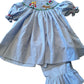 Little Red Riding Hood Smocked Pant Set