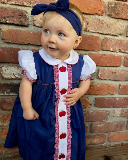 Apple Embroidered Dress