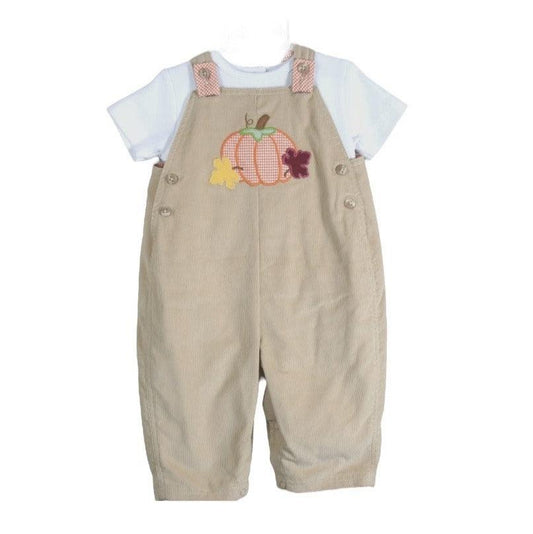 Pumpkin Applique Overall