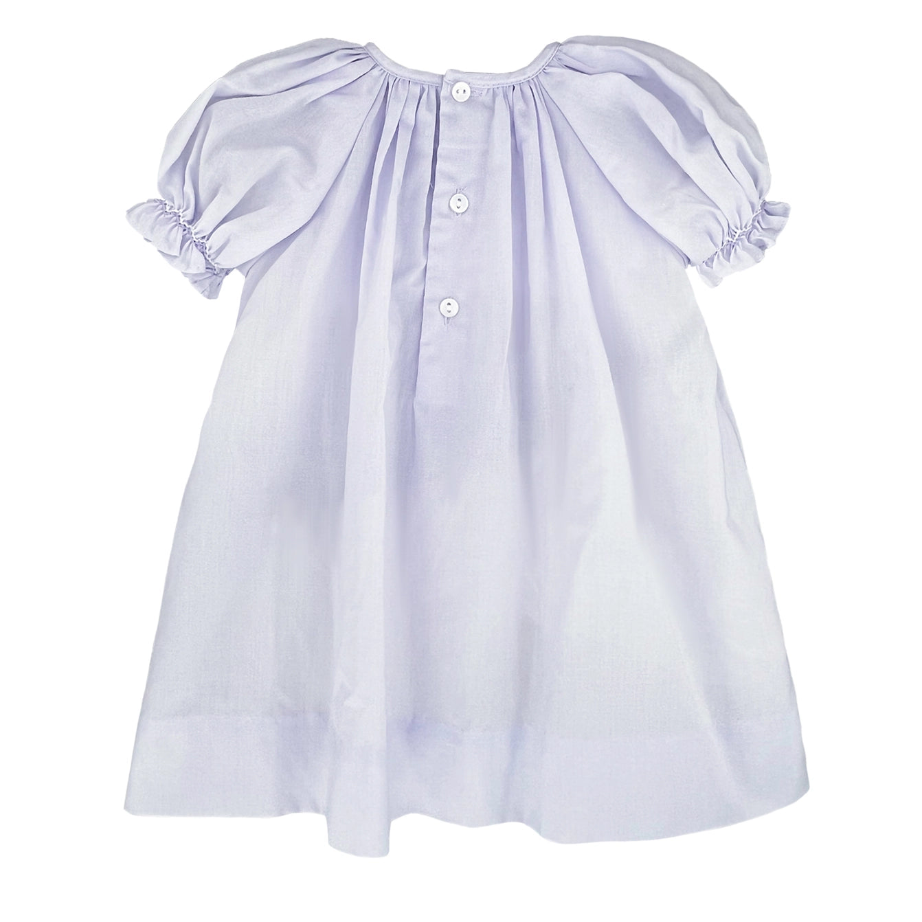 aygown with Raglan Sleeves and Embroidered Hem Lavender