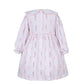 Girl Pink Dress With  Nutcracker Soldiers and Ballerina pattern