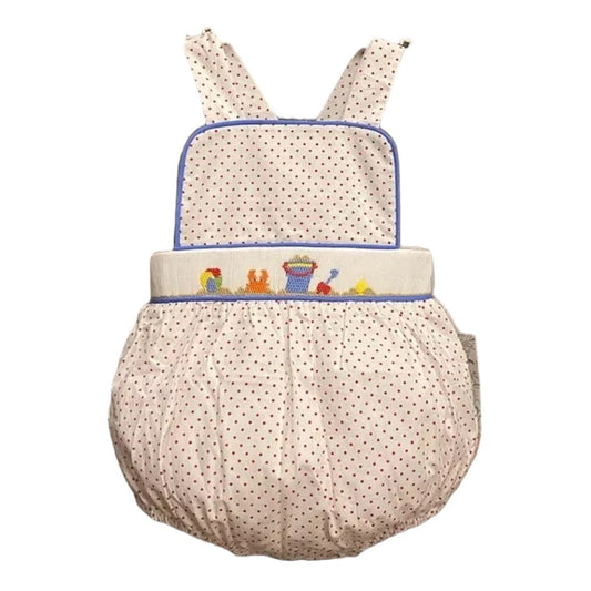 Smocked Sandy Beach Romper
