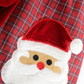 Red Plaid Santa Bow Sleeveless Babydoll dress