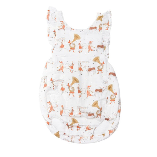 Longhorn Parade Organic Muslin Gameday Sunsuit